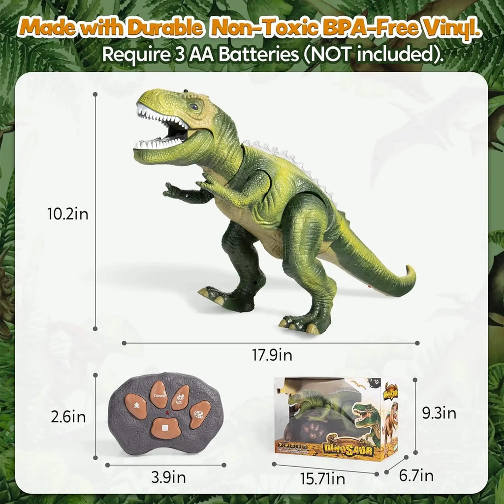 Joyfy Remote Control Walking T Rex Dinosaur Robot Toy