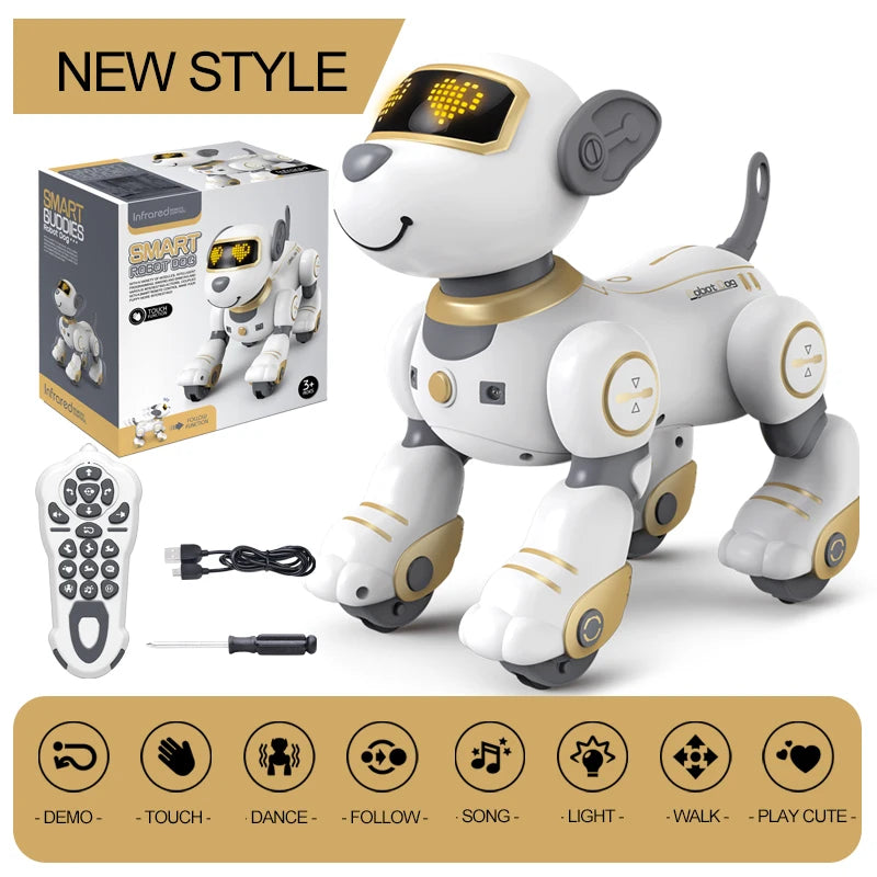 Robot Stunt Dog Voice Command Programmable Touch-sense Music