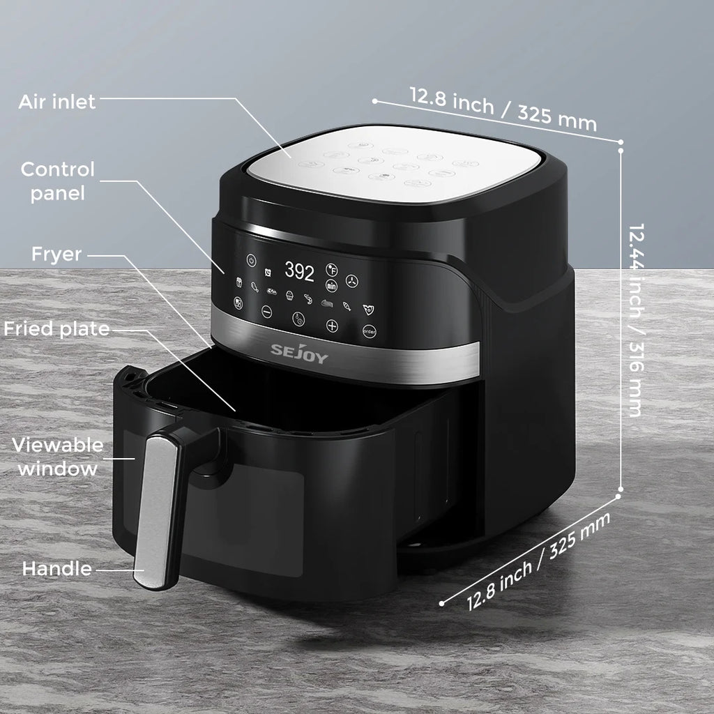 Sejoy 8-in-1,6 Quart Air Fryer