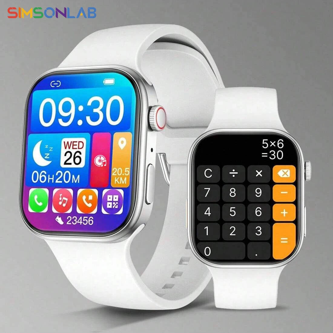 Smart Watch 1.83" HD Screen Bluetooth Call Heart Rate Monitoring 120+ Sports Modes Waterproof