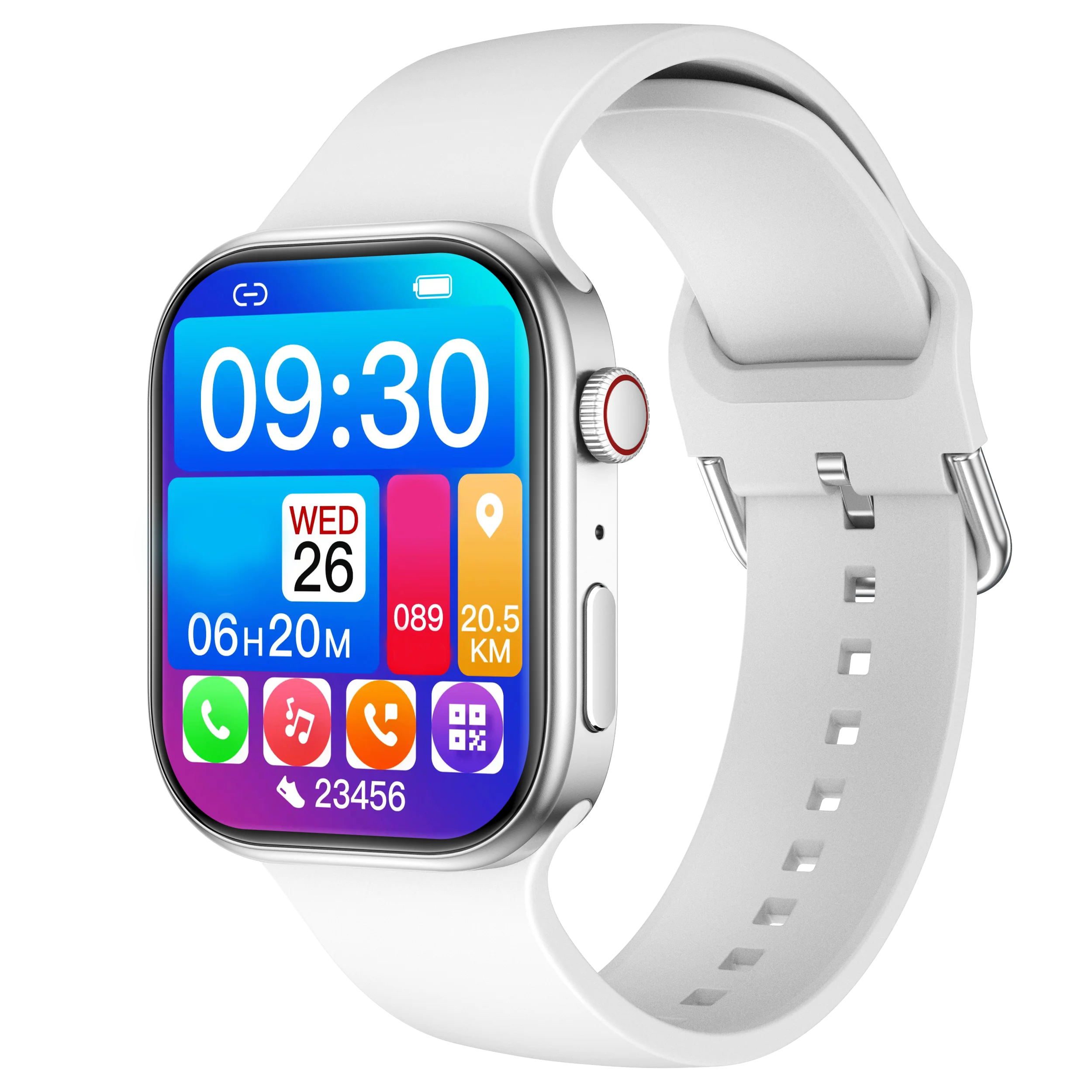 Smart Watch 1.83" HD Screen Bluetooth Call Heart Rate Monitoring 120+ Sports Modes Waterproof