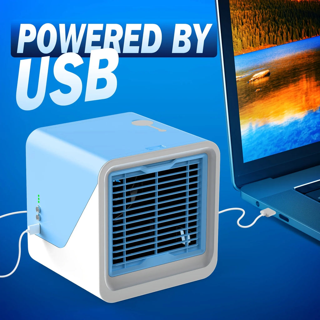 Portable Air Conditioners, USB Personal Mini Air Conditioner with 3-Speed Touch Screen