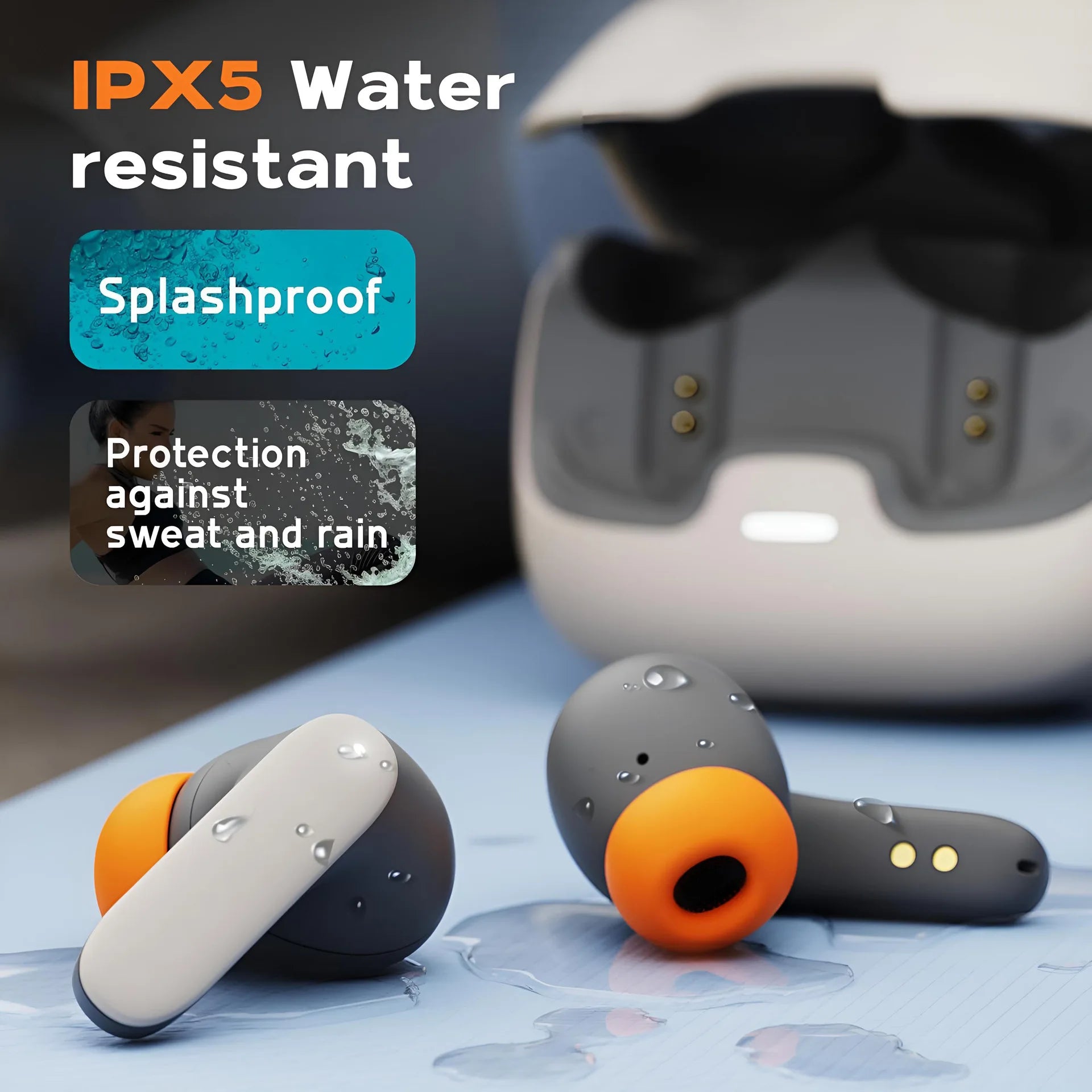 TWS Wireless Earphones  Dual Microphone ENC Noise Cancelling
