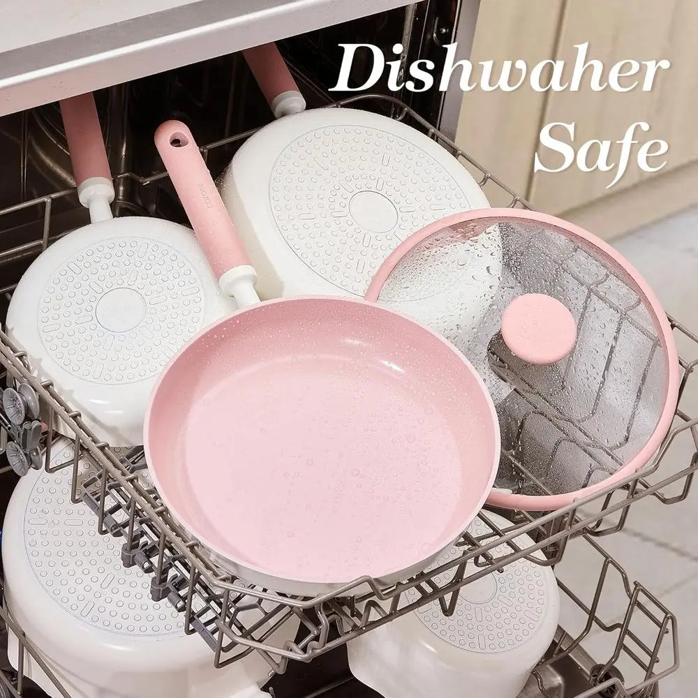 15-Piece Nonstick Cookware Set, Non-Toxic, Dishwasher Safe