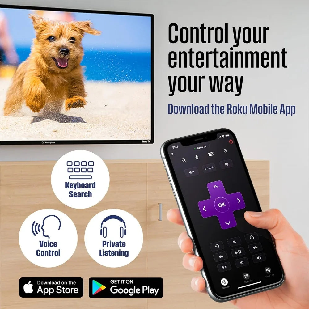 Westinghouse Roku TV - 40 Inch Smart TV, 1080P FHD Television with Wi-Fi Connectivity and Mobile App