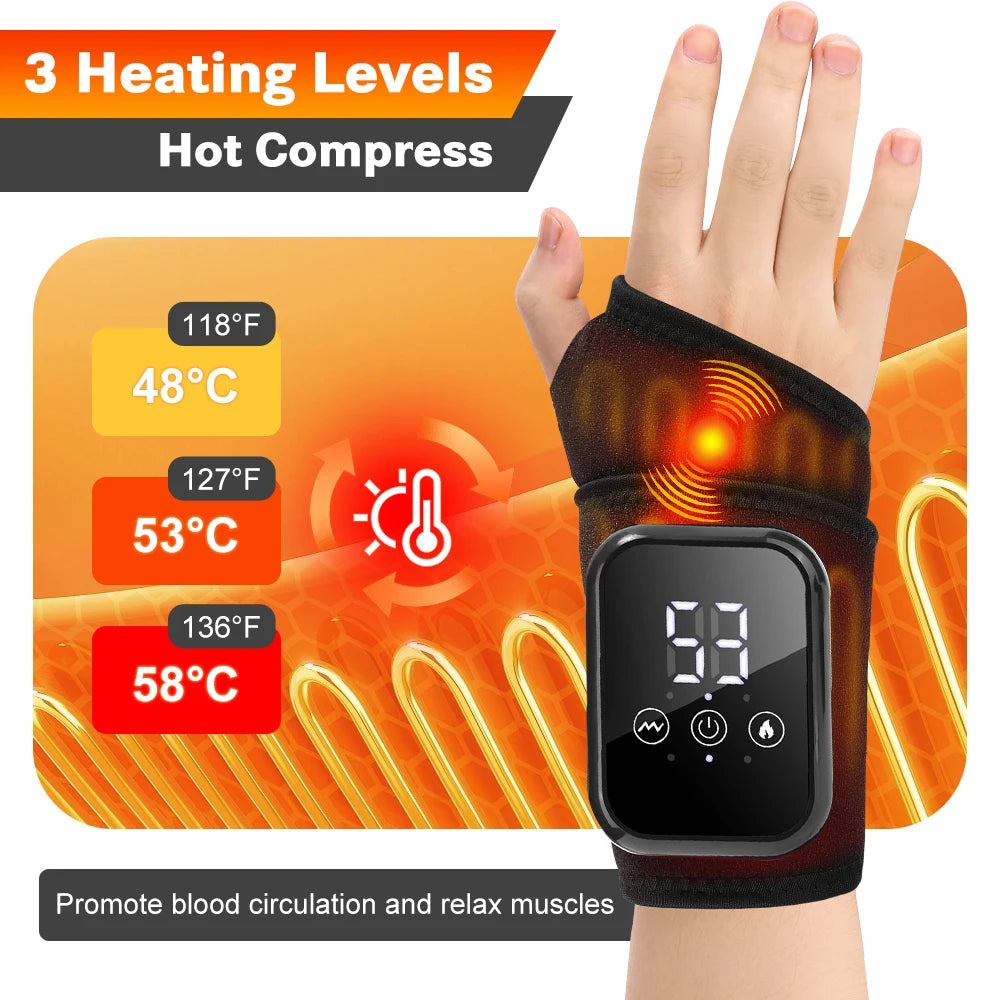 Electric Heating Wrist Brace Massager