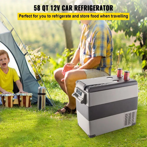 12 Volt Refrigerator 58 Qt Dual Zone Portable Freezer Cooler