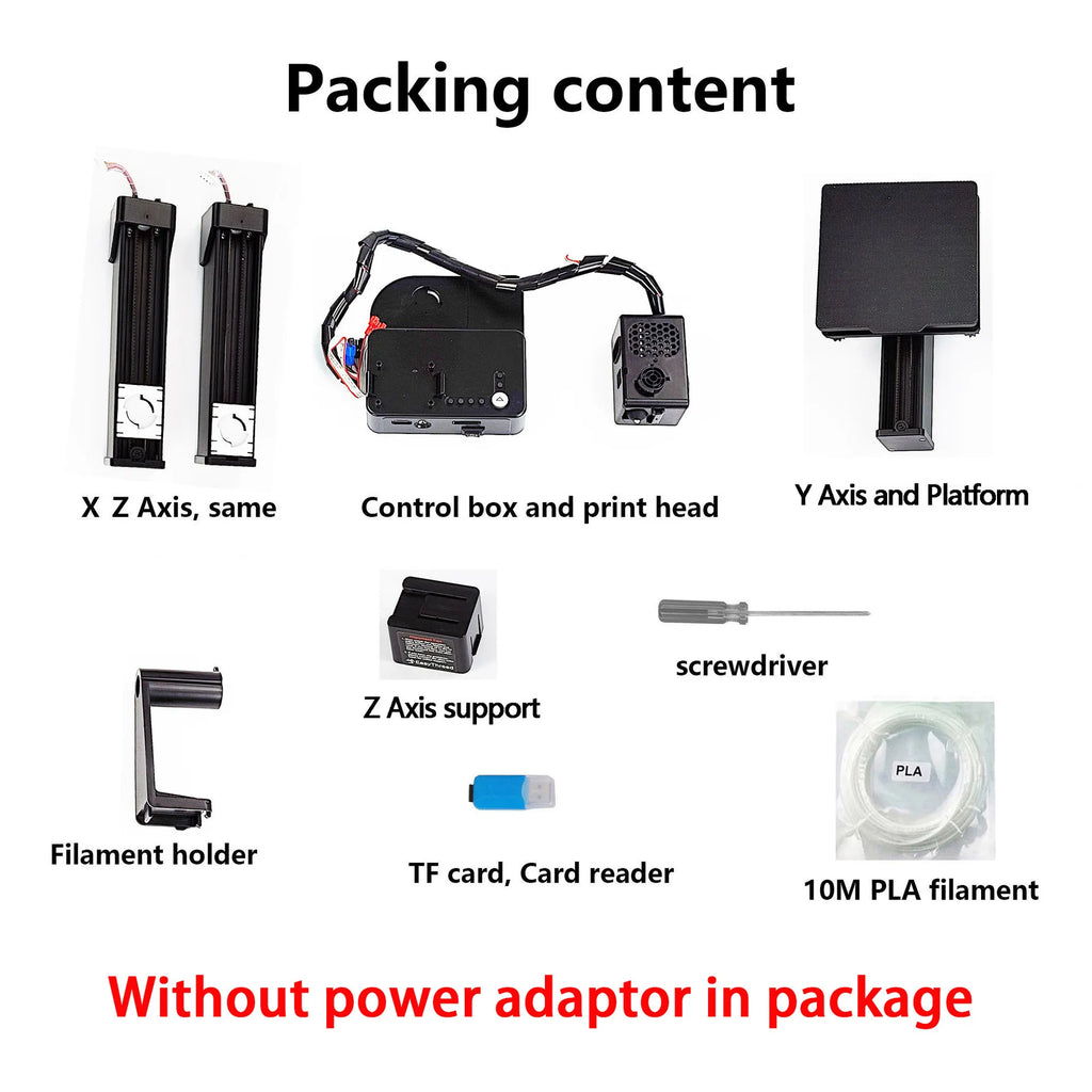 3D Mini Desktop Printing Machine Compatible with PLA TPU 1.75mm Filament