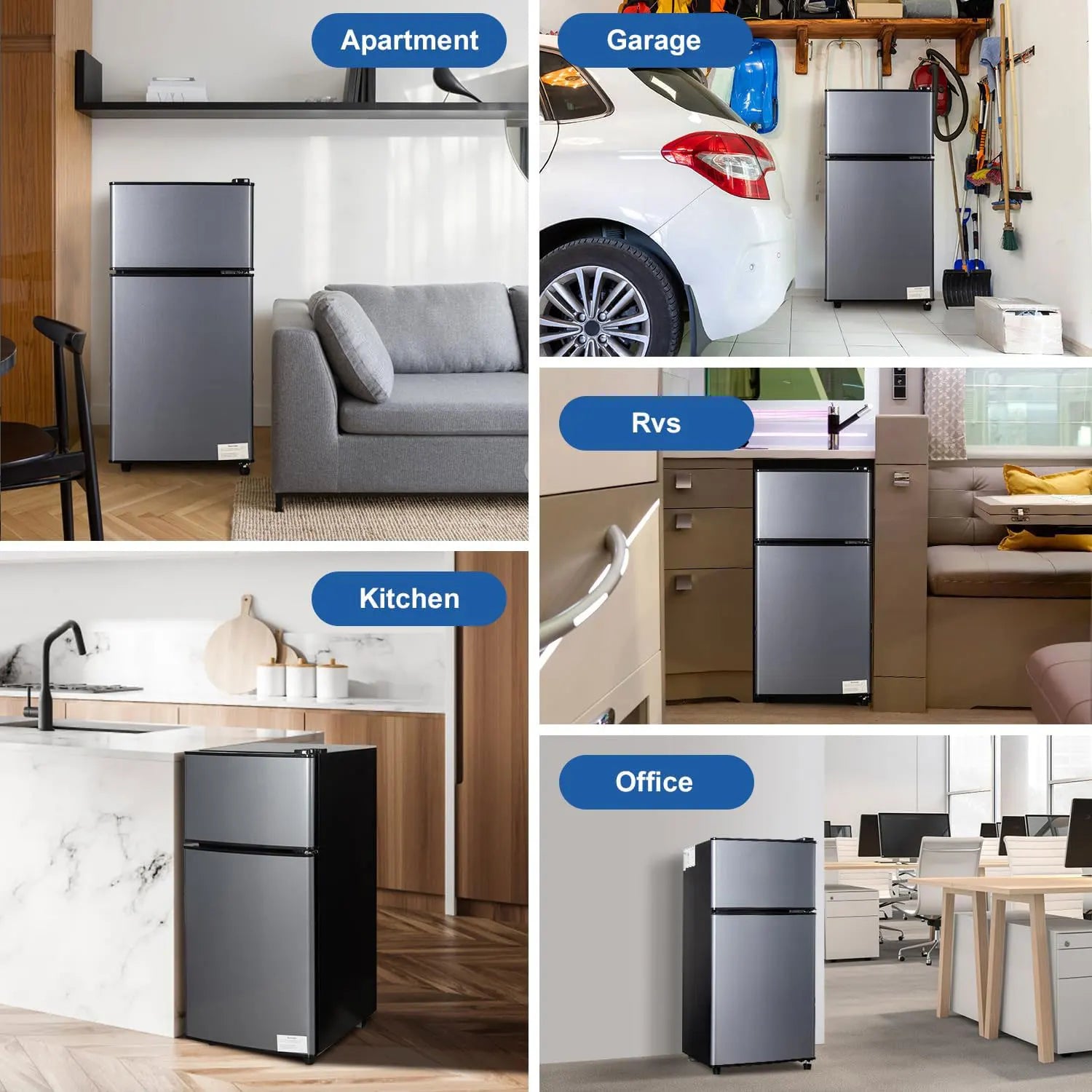 Mini Fridge with Freezer, 2.9 Cu.Ft