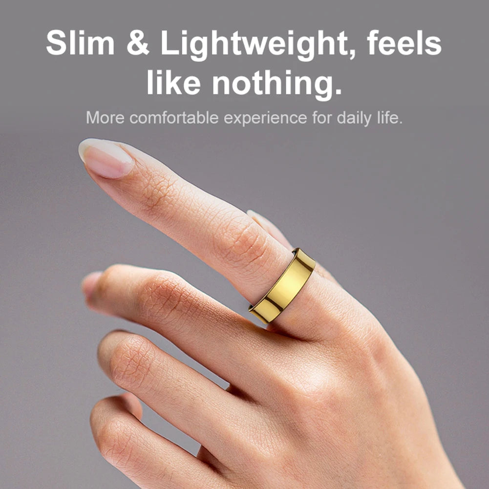 R09 Smart Ring ,Heart Rate Blood Oxygen Sleep Monitor w/ Charging Case