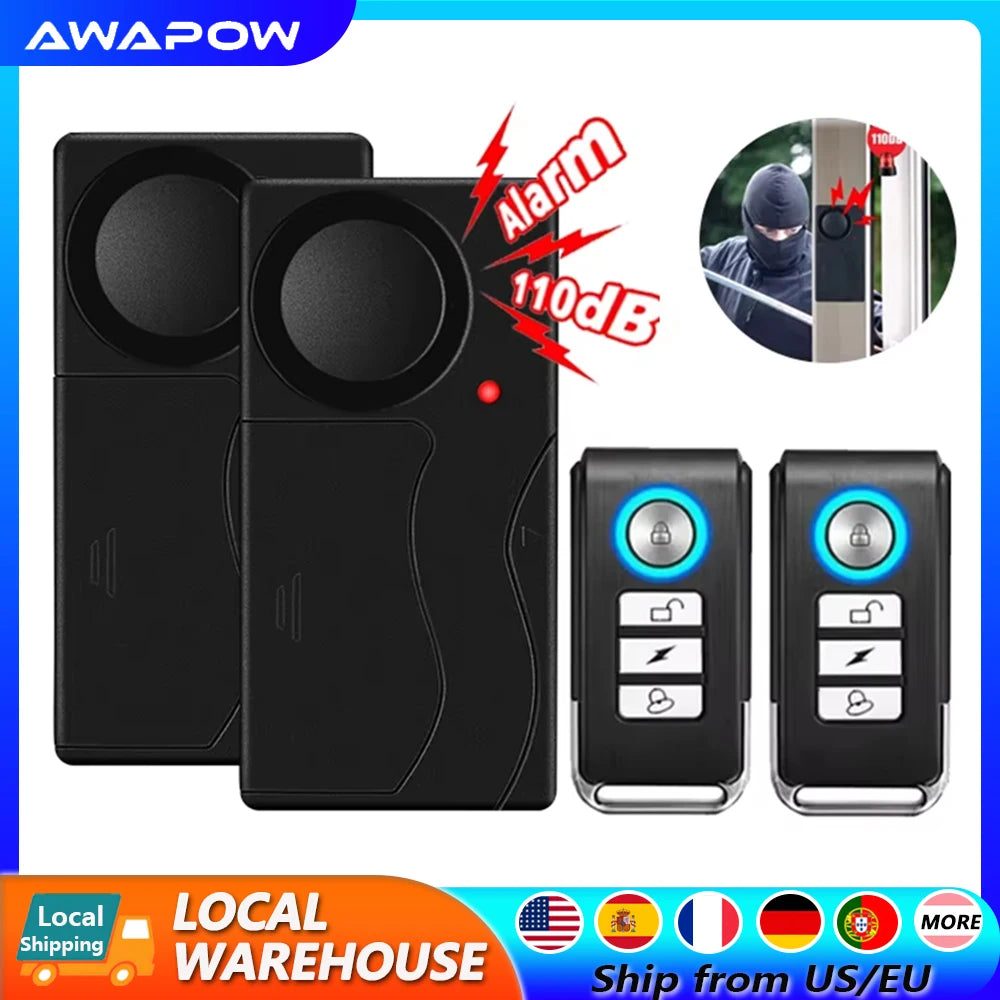 Bike Alarm With Remote Control Anti-Theft Alarm System