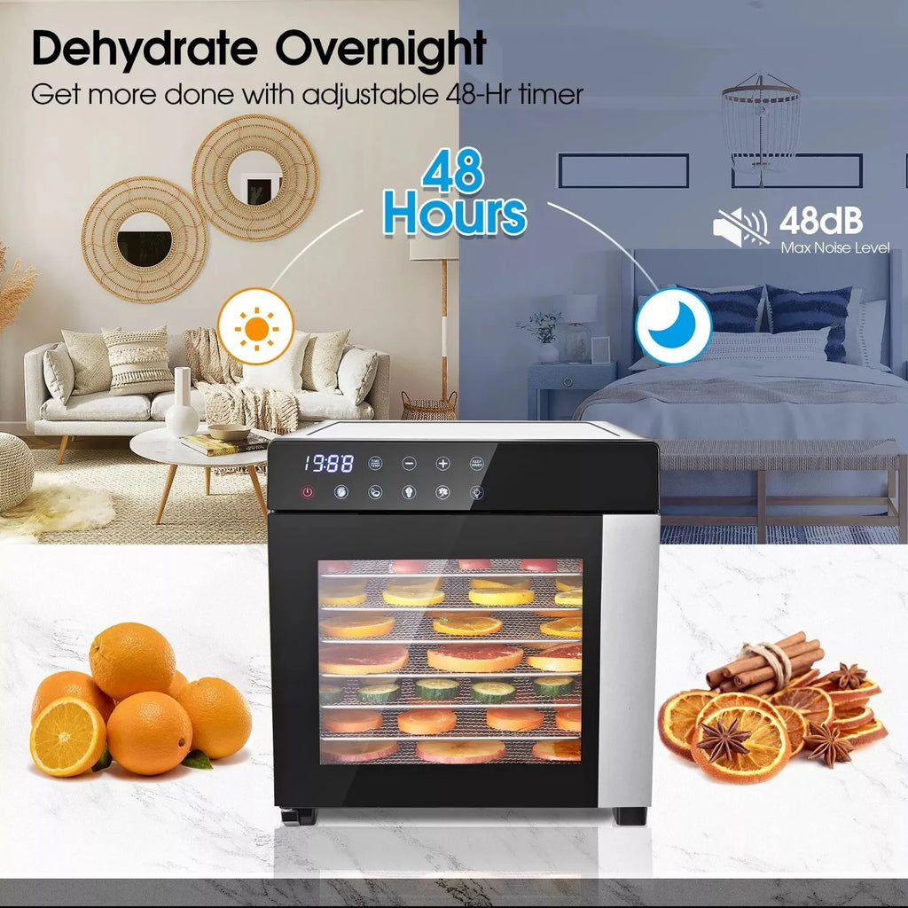 8-Tray Stainless Steel Food Dehydrator