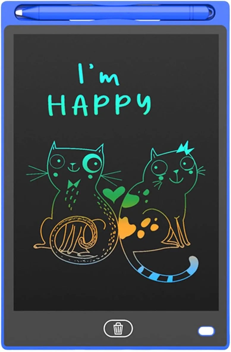 LCD Writing Tablet 8.5 Inch Doodle Board Tablet Drawing Gifts LCD Writing Board Electronic Erasable Reusable Colorful Screen Pad(Blue)