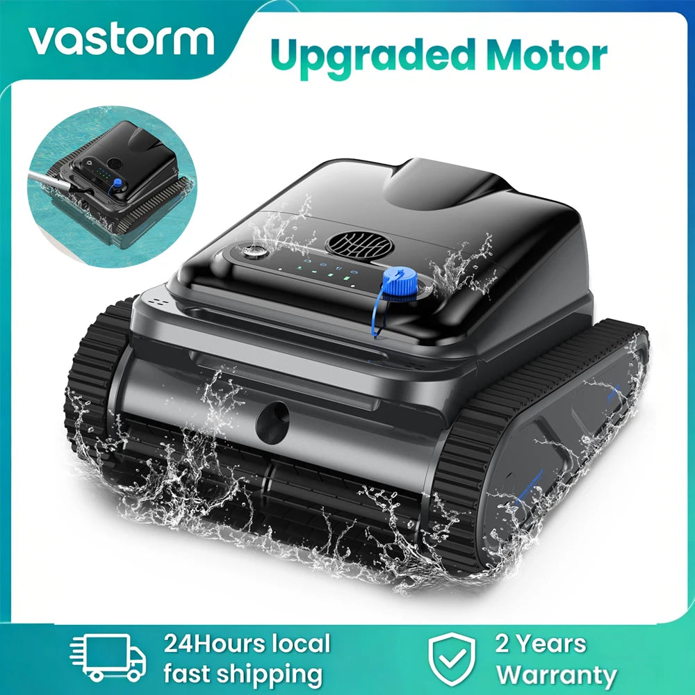 Robot Swimming Pool Cleaner Powerful Cordless Floor Wall Auto Cleaning