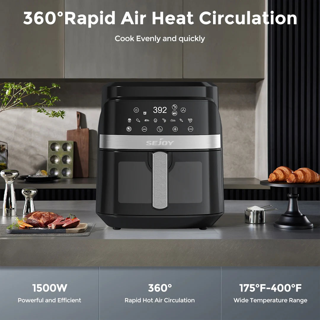 Sejoy 8-in-1,6 Quart Air Fryer