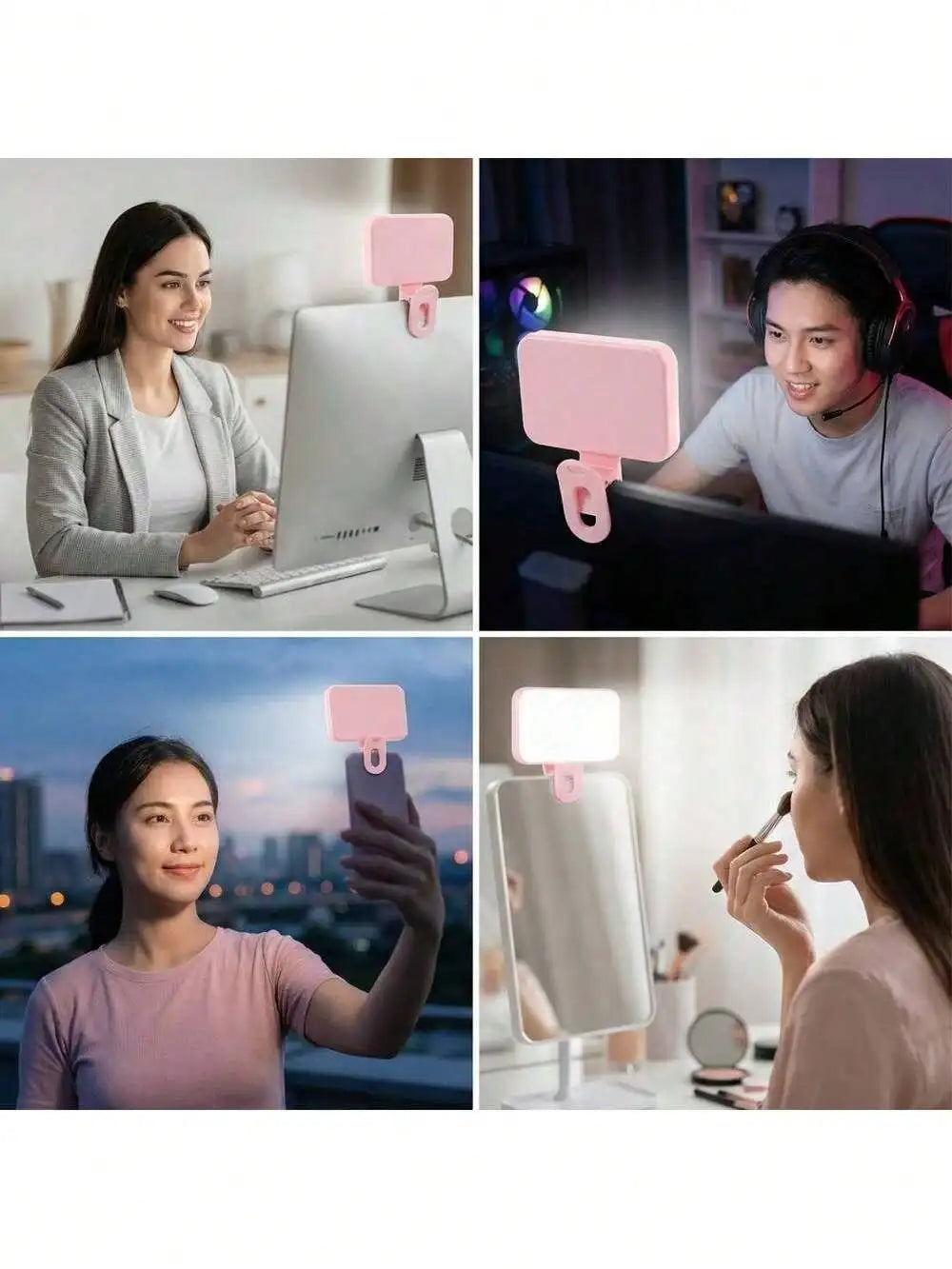 LED Portable Selfie Fill Light, Clip On Fill Light, Phone Selfie Lamp