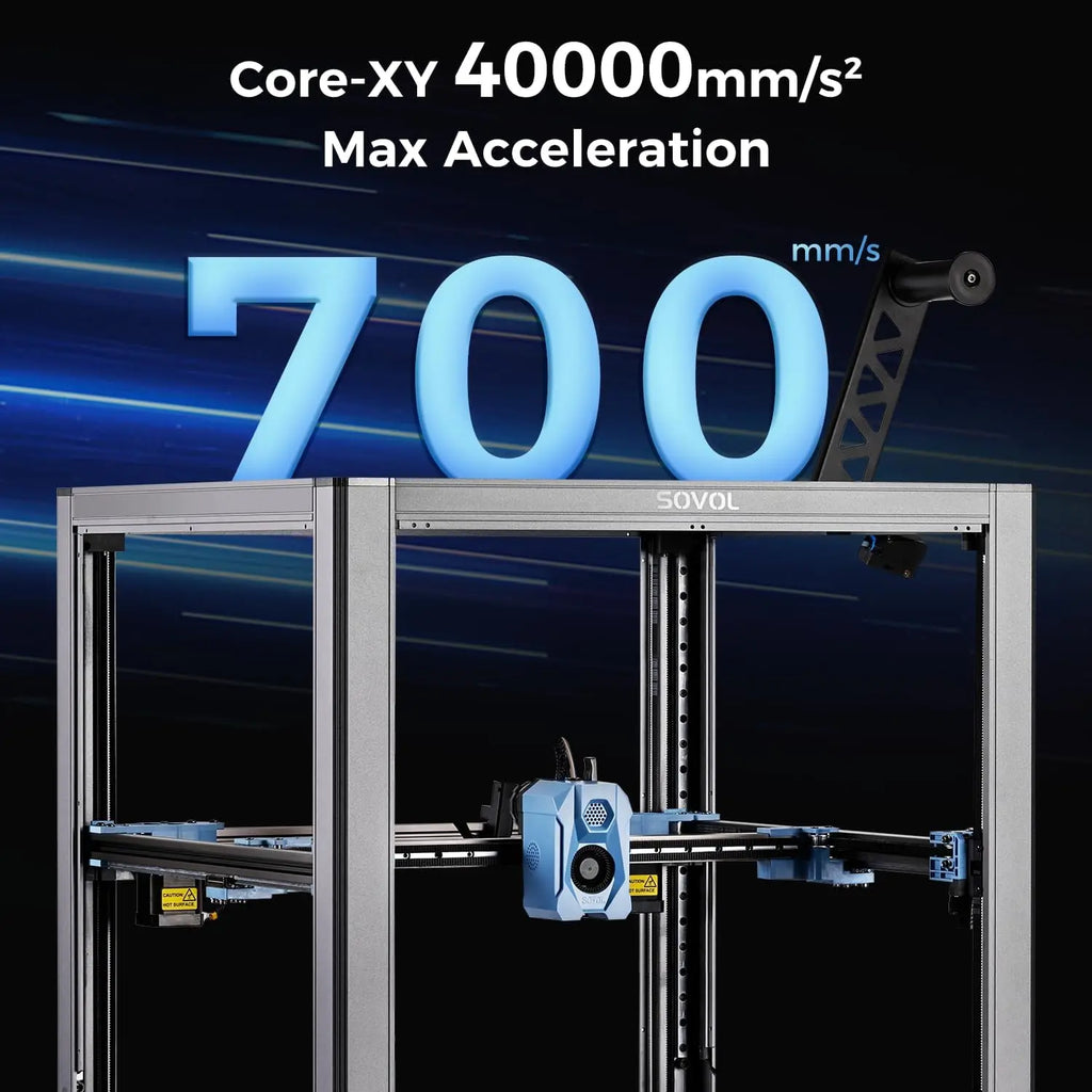 3D Printer, Max 700mm/s High Speed 3D Printers with 300℃ Clog-free Hot end and Camera