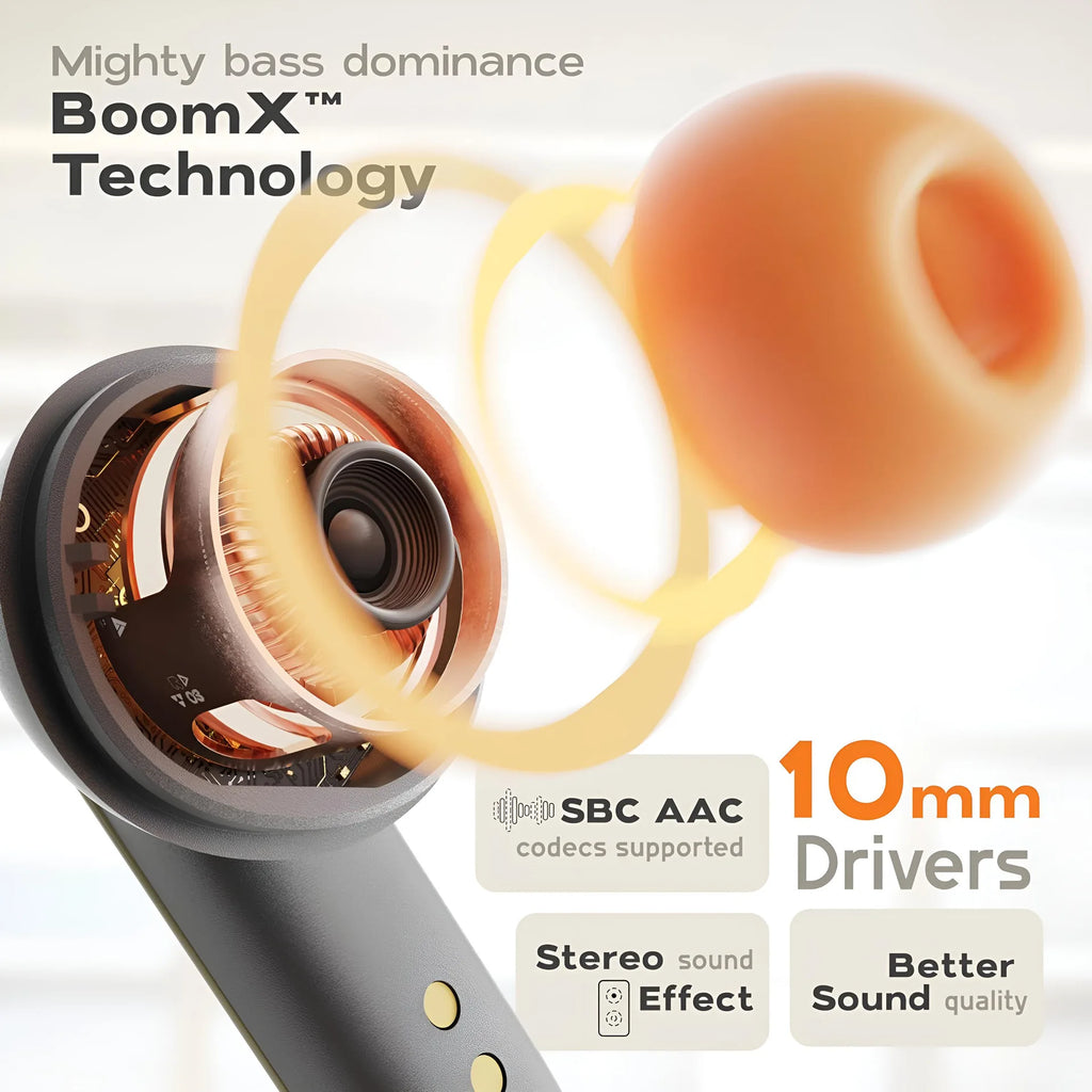 TWS Wireless Earphones  Dual Microphone ENC Noise Cancelling