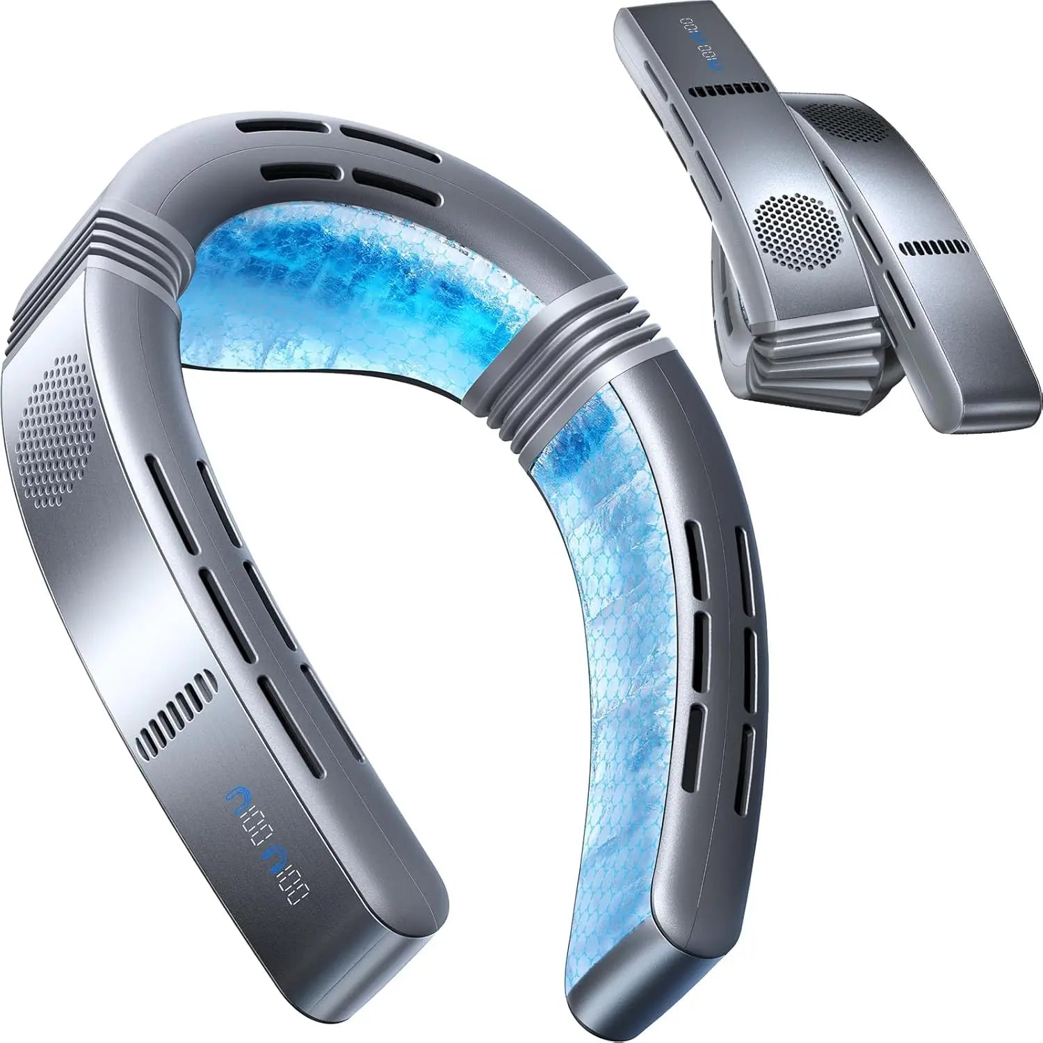 COOLiFY Cyber Fold AI Neck Air Conditioner, Ultimate Cooler Max Cooling Area with Portable Bag, Neck & Face Cooler with Adjustab