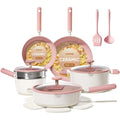 15-Piece Nonstick Cookware Set, Non-Toxic, Dishwasher Safe