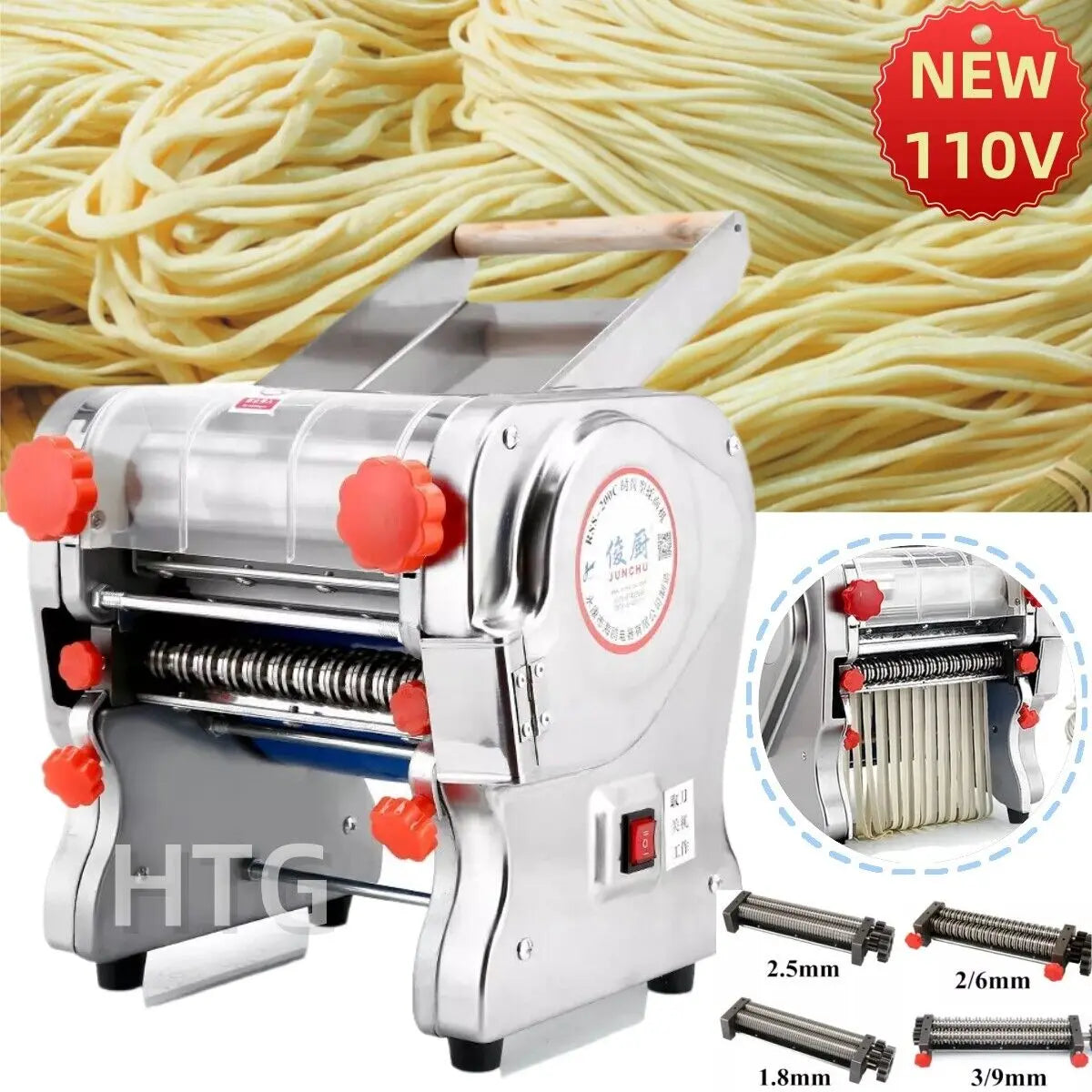 Electric Pasta Maker, Noodle Machine, Dumpling Skin Roller