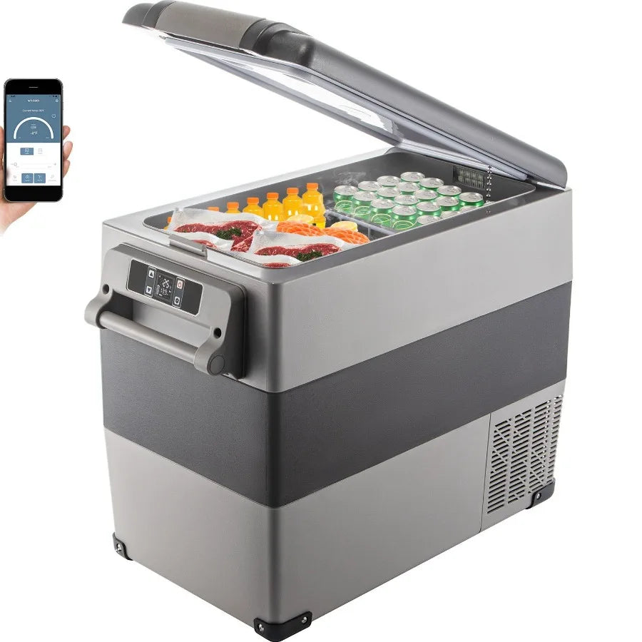 12 Volt Refrigerator 58 Qt Dual Zone Portable Freezer Cooler