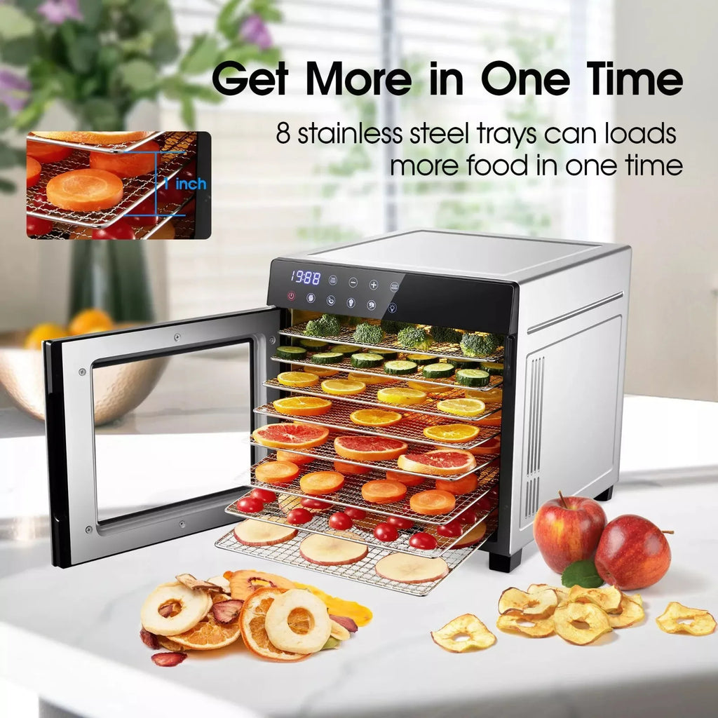8-Tray Stainless Steel Food Dehydrator