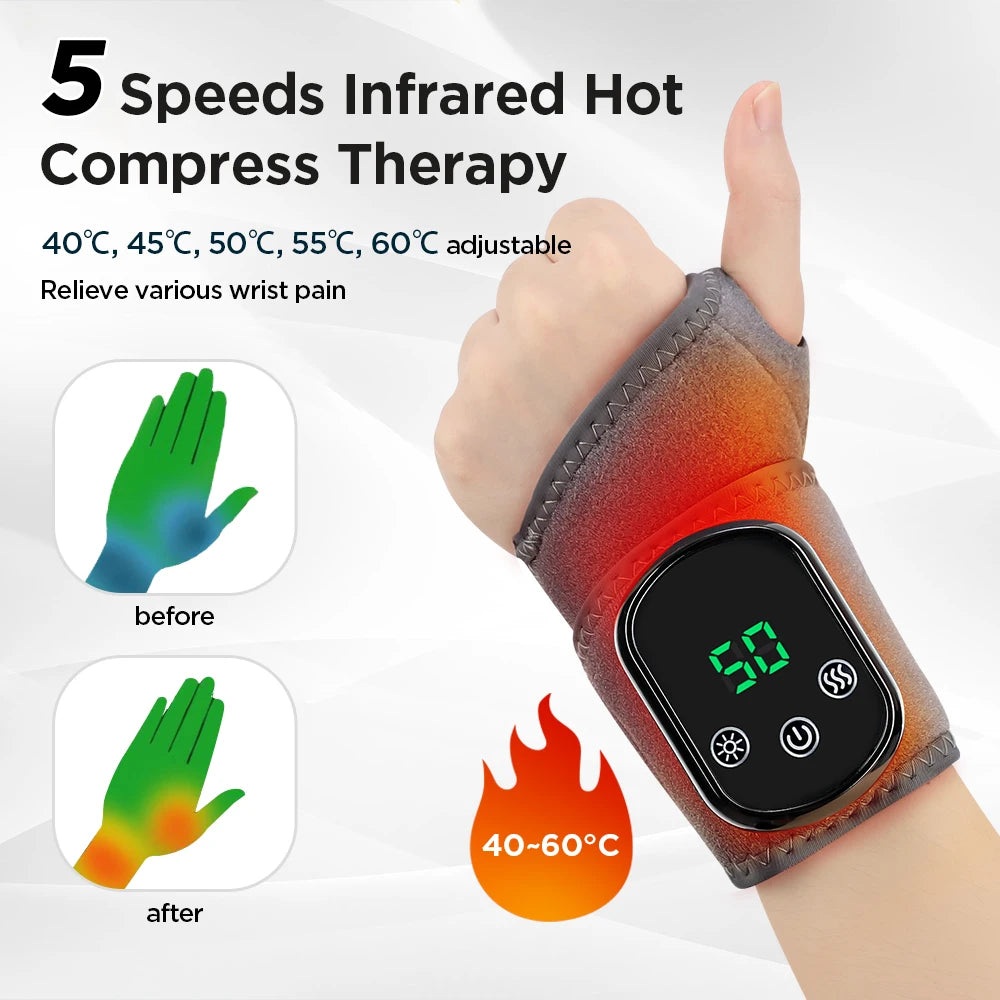 Electric Heating Wrist Brace Massager