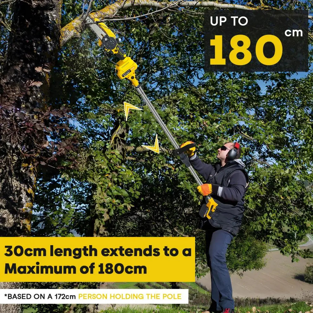 2 in 1 Cordless Pole Saw & Mini Chainsaw