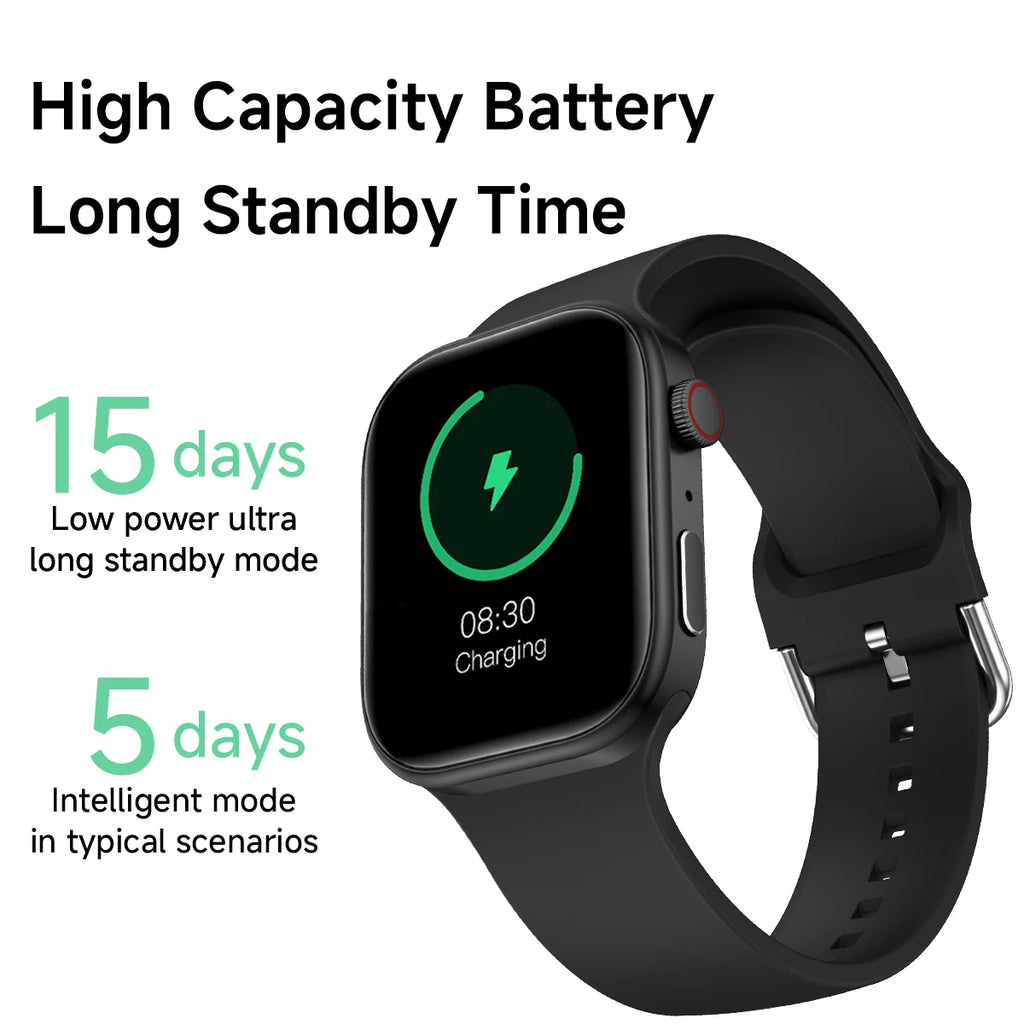 Smart Watch 1.83" HD Screen Bluetooth Call Heart Rate Monitoring 120+ Sports Modes Waterproof