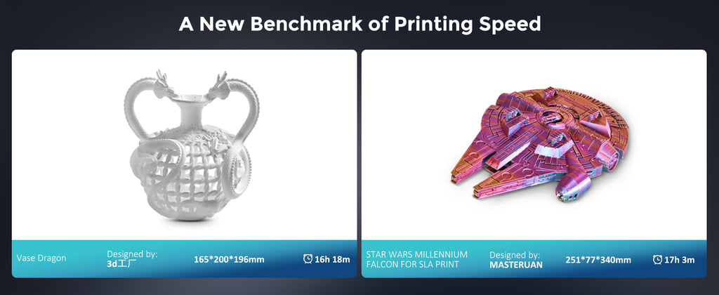 3D Printer, Max 700mm/s High Speed 3D Printers with 300℃ Clog-free Hot end and Camera