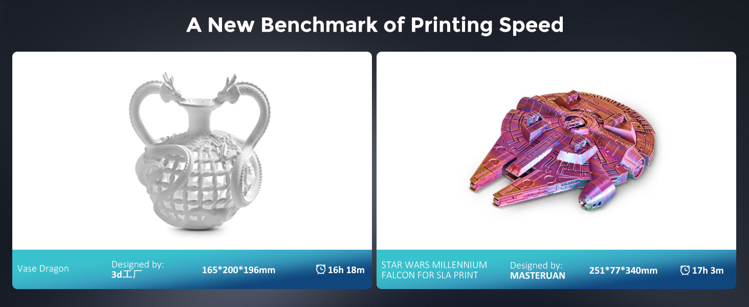 3D Printer, Max 700mm/s High Speed 3D Printers with 300℃ Clog-free Hot end and Camera